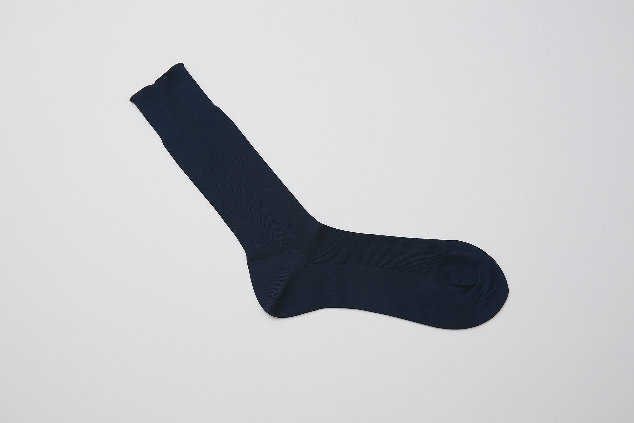 idē homme 超長綿「GIZA45」ソックス<桐箱入り2足セット>
