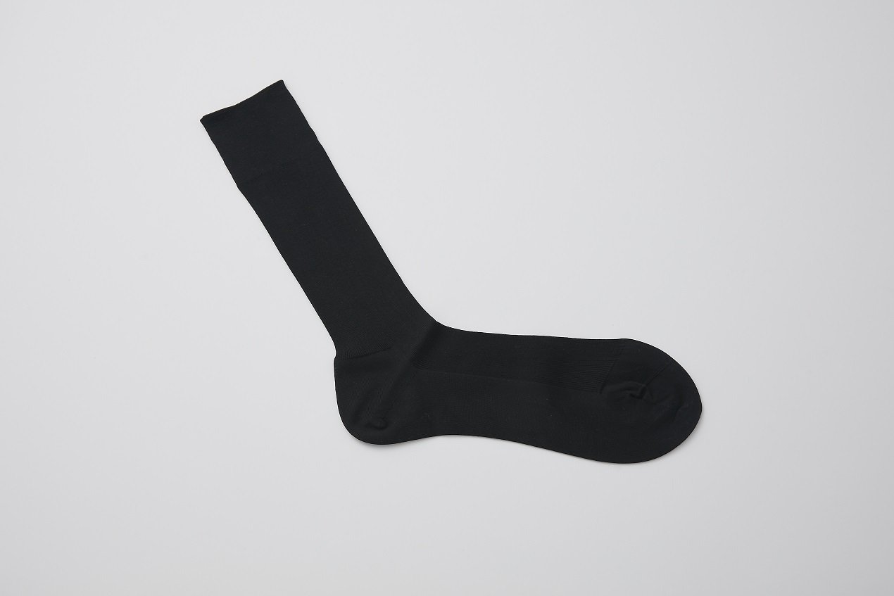 idē homme 超長綿「GIZA45」ソックス<桐箱入り2足セット>