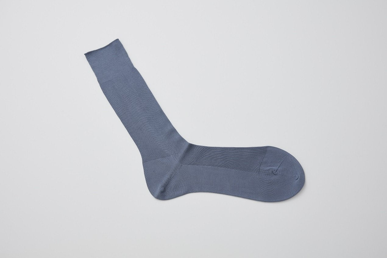 idē homme 超長綿「GIZA45」ソックス<桐箱入り2足セット>