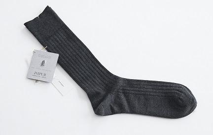 idē homme カシミア混靴下<桐箱入>