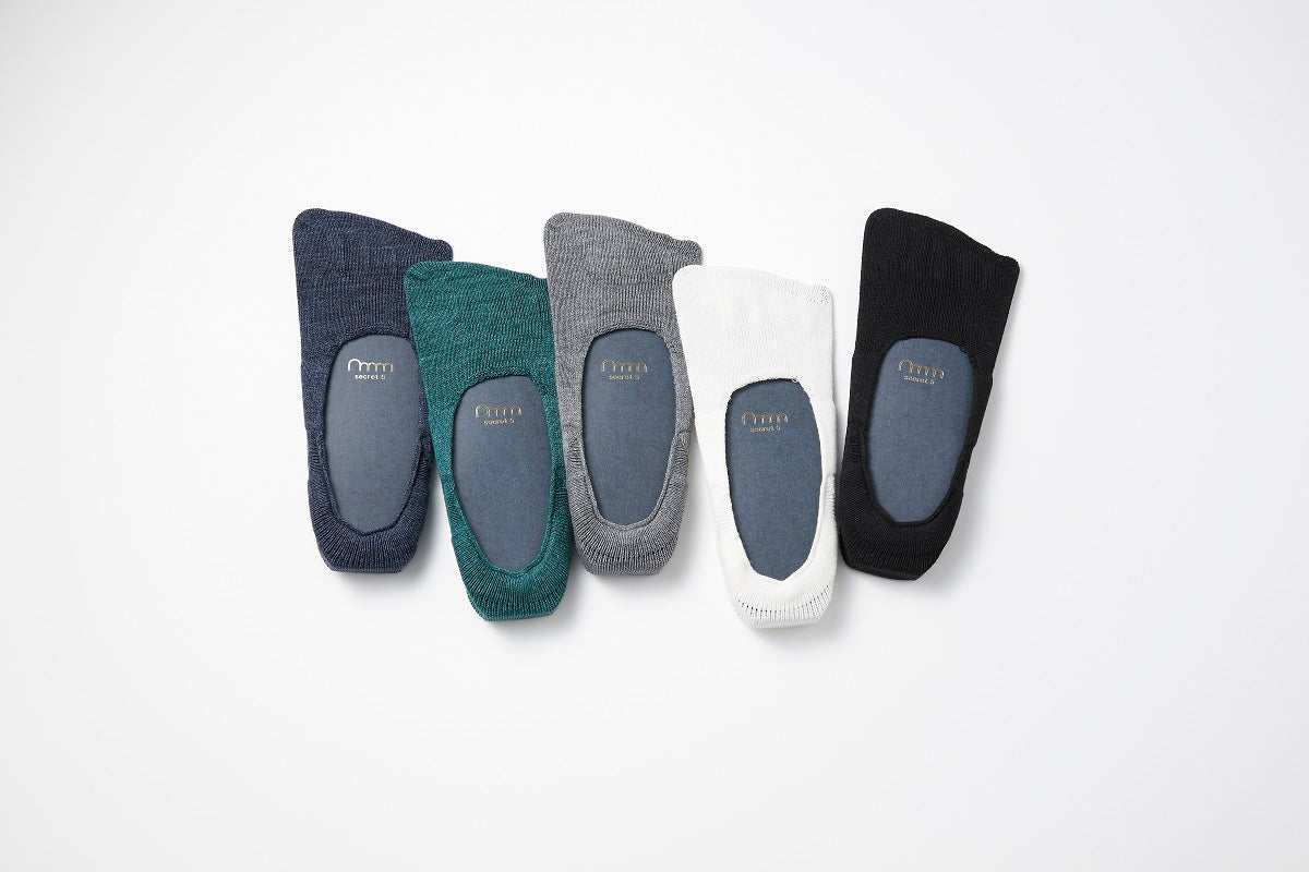 idē homme シークレット5本指ソックス(コットン&リネン)