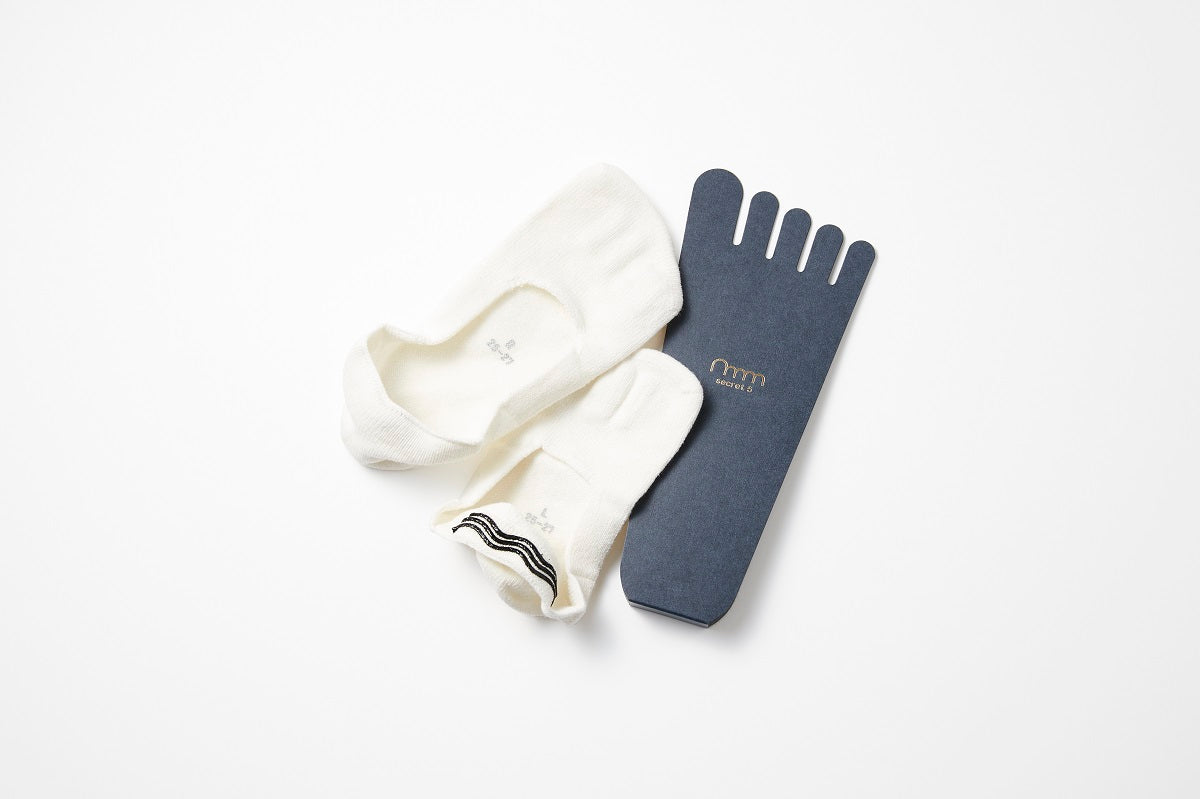 idē homme シークレット5本指ソックス(コットン&リネン)